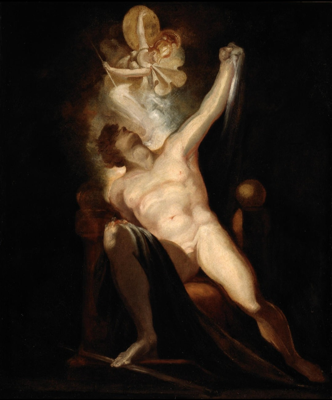John Milton's Paradise Lost, Satan and the Birth of Sin (Book II, 746-758), Painting no. 6 from The Milton Gallery
